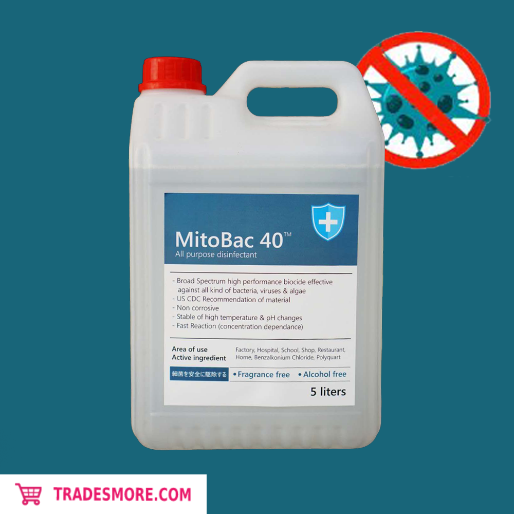 MitoBac40™ All purpose disinfectant 5L [Wholesale available]