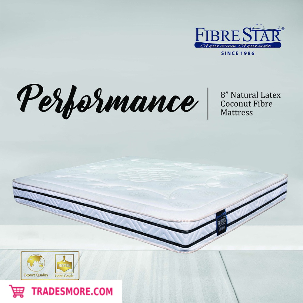Fibre Star Performance 8" Latex Natural Coconut Fibre Mattress [Wholesale available]